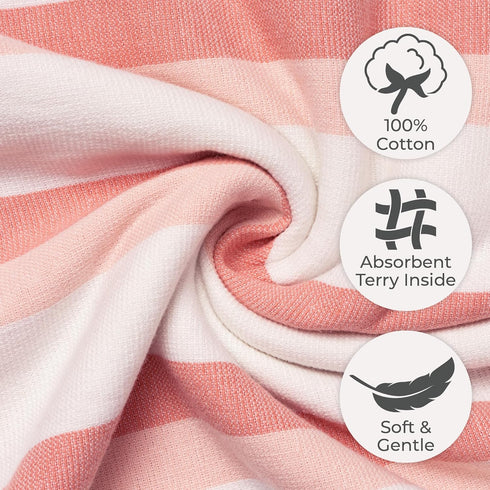 50x50cm 350GSM 0-3 Nora's Nursery Hooded Baby Towels | Ultra Soft Baby Hooded Towel for Boys & Girls | Absorbent, Quick