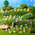 Barydat 400 Pcs Mini Resin Animals Figures Bulk for Crafts, Pranks, and Garden Decoration - Luminous Mini Toys