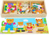 TOWO Wooden Bear Family Dress Up Puzzle Box - Sorting and Matching Jigsaw Puzzle for 3 Year Olds