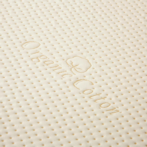 380GSM 3D Luxury Organic Cotton Crib Mattress Pad - Skin Friendly, Waterproof, Breathable & Absorbent Mattress