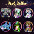 11'' Hopearl LED Musical Stuffed Elephant Lighting Up Singing Plush Toy Adjustable Volume Lullaby Animated Soothe