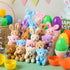 18 JOYIN Pcs Prefilled Easter Eggs with Plush Animals, Eggs with Plush Bunnies & Bears, Basket Stuffers for Girls