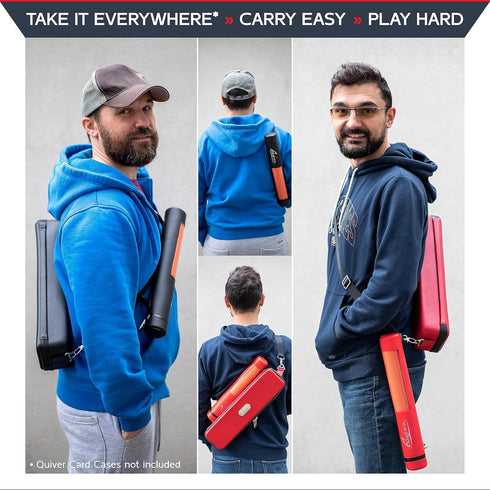 Quiver Time Black XL Orion Playmat Tube, TCG MtG Playmat Case with Waterproof Zipper, Fits 14" and 15" playmats