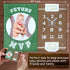 47"x40" SUKOON Baseball Monthly Milestone Blanket for Baby Boy/Girl | Includes Frame and Bib | Large | | Personalized