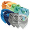 HonestBaby Organic Cotton Bandana Drool Bib Multi-Packs, 10-Pack Rainbow Boy, One Size