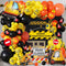 102pcs Construction Birthday Party Decorations Balloon Garland Arch Kit with Foil Excavator