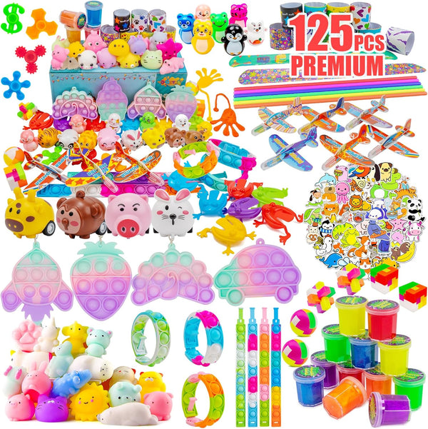 DQstar Party Favors Toy for Kids 4-8-12, Treasure Box Prizes for Classroom, Goodie