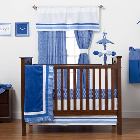 One Grace Place Simplicity Blue Burp Cloth, Blue, Light Blue, White