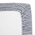 American Baby Company 100% Natural Cotton Fitted Mini Crib Sheet, Navy Fun Stripe, 38" x 24"