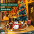 14+ (SQ-34) DIY Book Nook Kit - Christmas Wooden Miniature House Kit Rotating Decor, Gift for Dollhouse Kit - Jingle