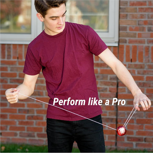 Yomega Fireball YoYo - High Performance Responsive Transaxle Yoyo for Advanced String Tricks + Extra Strings