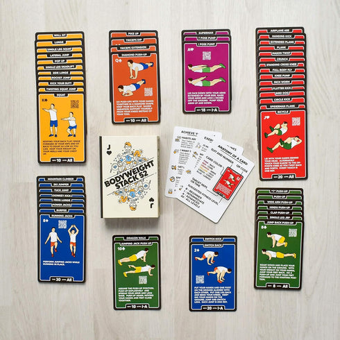 Bodyweight Exercise Cards: Workout Playing Card Game, Designed by Military Fitness Expert, No Equipment Needed