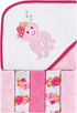 Luvable Friends Unisex Baby Hooded Towel with Five Washcloths, Tropical Octopus, One Size