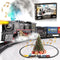 Funwee Train Set for Under Christmas Tree,Electric Train Toy with Smokes,Lights and