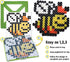 Perler 80-70729 Biggie Fuse Bead Pattern Cards and Pegboards, Small, Multicolor, 20pcs