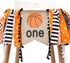 1st WAOUH Basketball Highchair Banner - High Chair Banner for Birthday, Cake Smash Photo Prop, Fabric Rag Garland