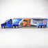 T700 1:68 Pullback KiNSMART Kenworth Container Truck, Scale, Die Cast Metal Model, Blue with Decals, Action