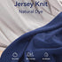 TILLYOU Changing Pad Cover Set in Soft Jersey Material - Fits 32"/34''x16 Contoured Pad for Babies, Navy Blue & Lt Gray.