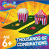 Set 13-Piece 6+ FunPark Inflatable Mini Golf Course with Adjustable Clubs, Balls, Putting Cups, Green Mats and Themed