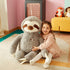 30 inches) IKASA Large Sloth Stuffed Animal Plush Bradypode Toy for Children (Gray