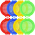 OJYUDD 8 Pack Plastic Sand Sieves for Adults, Multi-Purpose Sand Sifting Pans