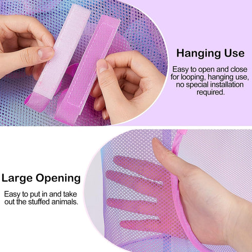 Hammock 2 Hammock 5 Basumee Stuffed Animals Net or Pcs Stuffed Animals Storage Toy Net for Plushies Storage Organizer