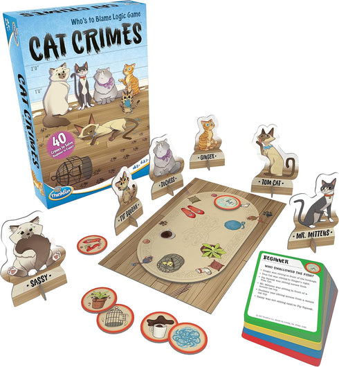 ThinkFun Cat Crimes Brainteaser - Engaging Logic Game for Kids and Adults, Develops Critical Reasoning Skills