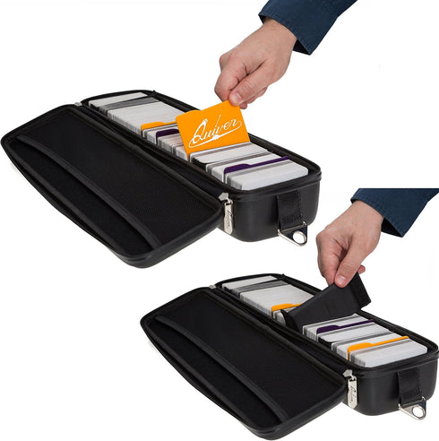 Quiver Time 7-Piece Set Orange and Purple Card Case Dividers & Separators - Ideal for Tabletop Gaming