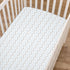 American Baby Company 2 Pack 100% Natural Cotton Fitted Mini Crib Sheets, 38" x 24", Blue Star/Zigzag
