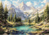 Puzzles for Adults 1000 Pieces, National Park Nature Snow Mountain Lake Forest,