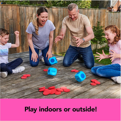 Giant Left Center Right, Classic Family Board Game with Big Oversized Dice & Tokens for Kids and Adults Ages 6+