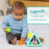 Infantino Activity Triangle & Shape Sorter with 4 Shapes, Bendy Bars, Maze Tracks for Infants & Toddlers 6M+