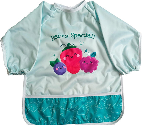 Full Sleeve Waterproof Toddler Baby Bib | Arts & Crafts Smock Cover, Paint Apron | Fits Kids 1-3 Years