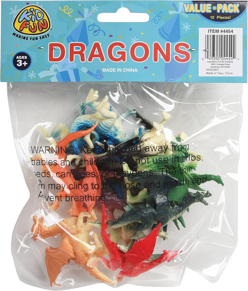 (12), 36 10 U.S. Toy Assorted Color and Design Mini Dragon Action Figures months - Years