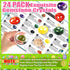 OCTERIC 24 Set Pcs Easter Basket Stuffers, Prefilled Easter Eggs with Gemstone Crystals Natural Crystal and Rock Stones