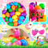 OCTERIC 180Pcs 2.3" Easter Eggs, Fillable Bright Colors Plastic Easter Eggs Empty for Easter Hunt, Easter Basket