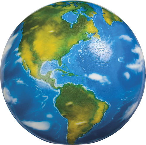 Toysmith Squishy Earth Ball with Earth Core Layers - Planet Earth Stress Ball, Therapeutic Educational