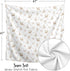 Sweet Jojo Designs Woodland Deer Floral Girl Swaddle Blanket Jersey Stretch Knit for Newborn or Infant Receiving