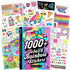 Fashion Angels 1,000+ Totally Rainbow Sticker Book, Fun & Colorful Craft Stickers for Kids & Teens Notebooks, Journals