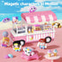 Set- 3+, GobiDex Magnetic Figures Portable Tin with Spinning Animals & Characters, STEM Travel Toys for Girls Ages