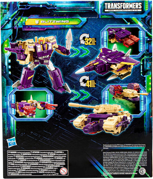 Transformers Toys Legacy Evolution Leader Blitzwing Toy, 7-Inch Action Figure for Boys & Girls Ages 8 and Up