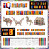 12 3D Set IQ BUILDER | Arts and Crafts for Girls Age Year Old and UP | Art Coloring Painting Animal Puzzle | Fun