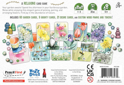 1-4 Floriferous Card Game - A Relaxing Garden Game of Arranging Flowers by Pencil First Games for Players