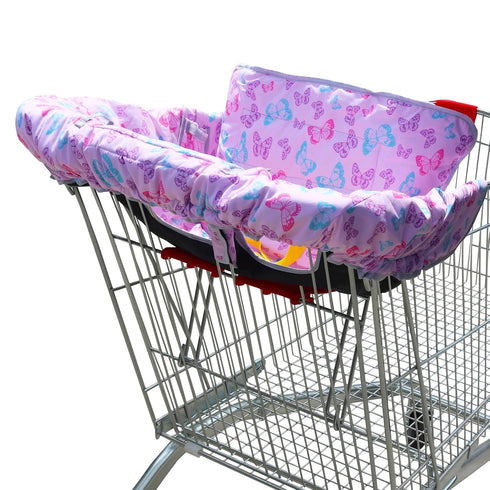 GOWRAPS 2-in-1 Shopping Cart and High Chair Cover-Grocery Cart Cover for Babies Toddlers Infants Resturant Highchair