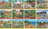 12-Pack Set, (4) 100 (4) 300 (4) 500 MasterPieces Jigsaw Puzzle Bundle Fun for Adults and Family, Folk Art Collection