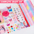 yasest 89pcs Set, 6-8 5 6 7 8-12 Arts and Crafts Kit for Girls - DIY Headband Making Kit for Girls, Fashion Hair