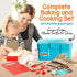 Playset, Set Toolbox NutriChef Kids Kitchen Complete Kitchen for Kids with Apron, Utensils, Recipe Cards, Toddler
