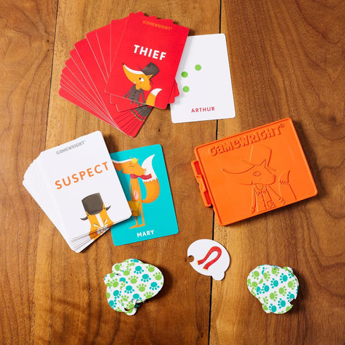 OUTFOXED Classic Who Dunnit Game for Preschoolers, 4 Players