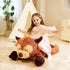 IKASA Giant Highland Cow Stuffed Animal Plush Toy, Large 33" Cute Fluffy Jumbo Soft Toys, Gifts for Kids