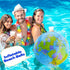 32 Pack 16 Inch Inflatable Globe Bulk, Blow up Beach Ball for Classroom Teaching and Pool Party
